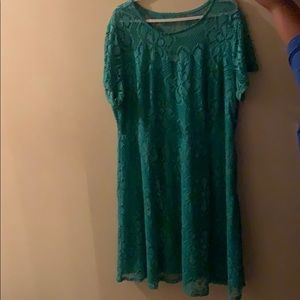 Cato Turquoise Lace Dress
